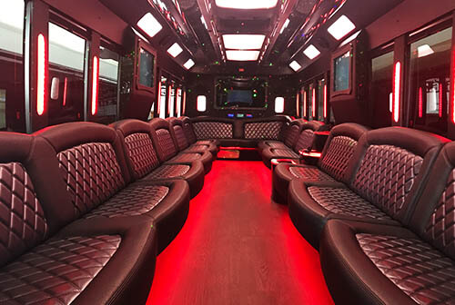 party bus rental for 43 Passenger